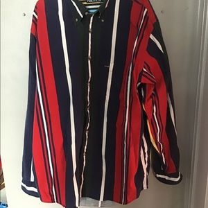 Nautica Color Block Shirt Vintage 90s